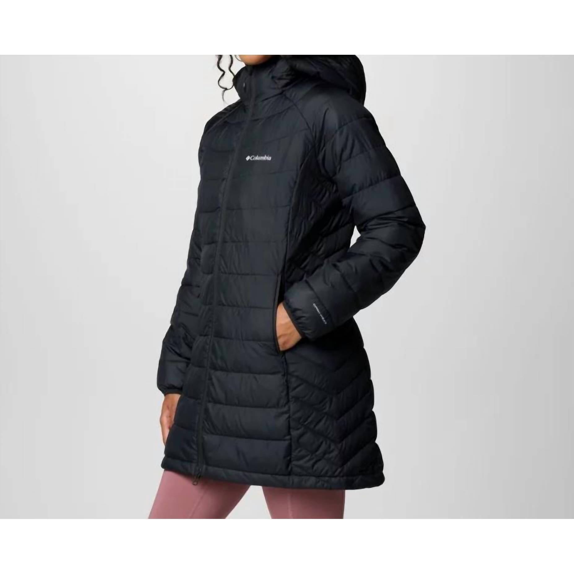 New Columbia Women's Powder Lite Ii Mid Jacket In Black